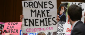MFSO Member Carole Whelan Protests Senator in Maine who Supported Iraq War